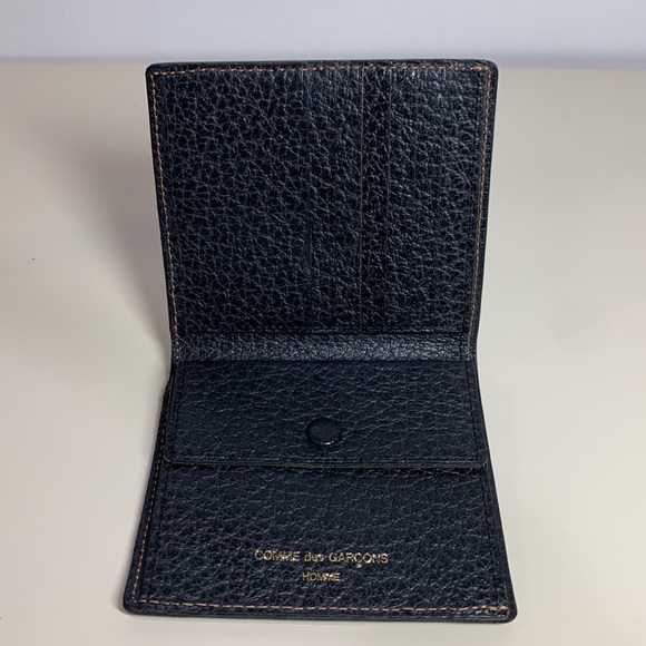 Comme des Garçons Homme Black Grained Leather Wallet - Picture 3 of 7
